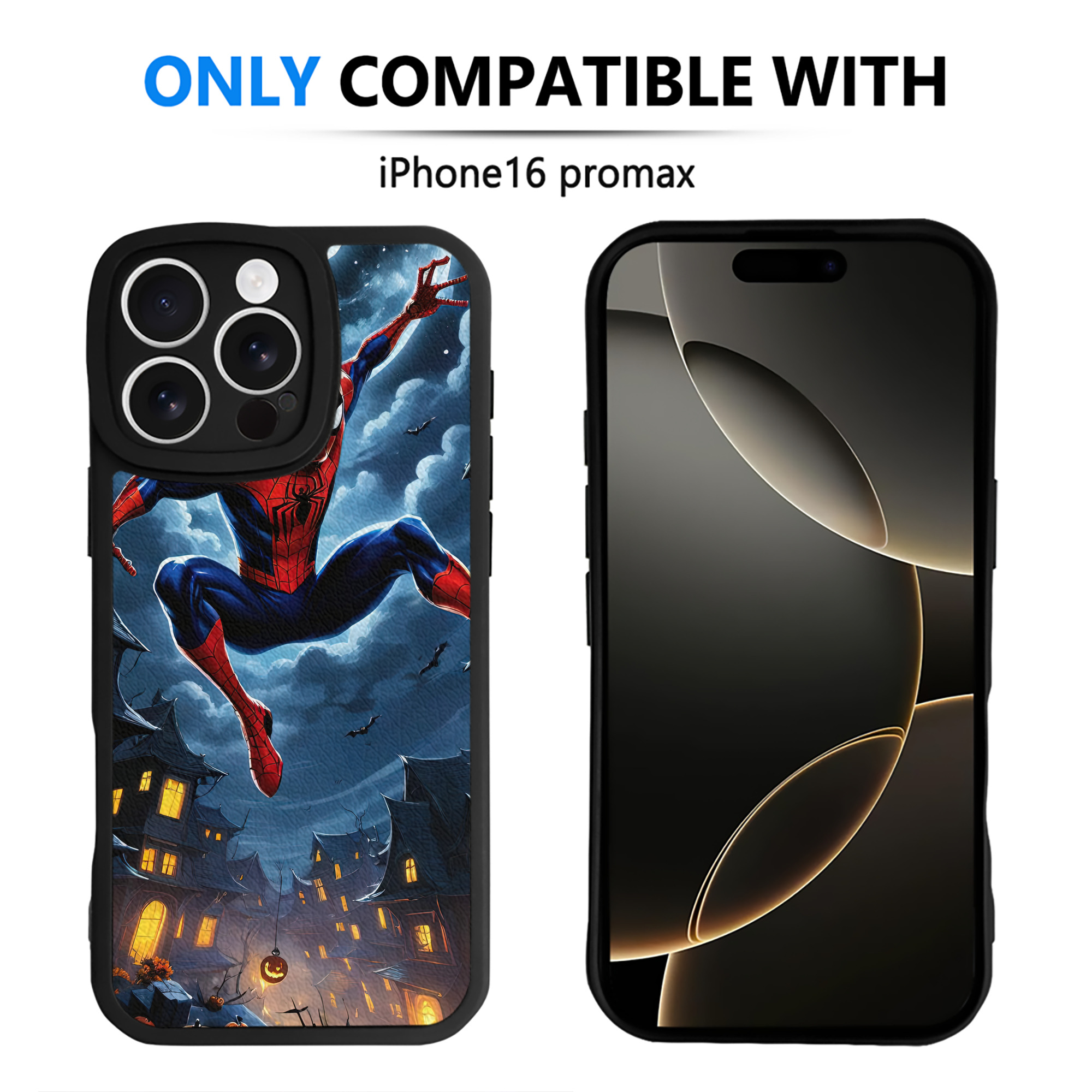 Spider Man スパイダーマン 【iPhone 16シリーズ対応】シリコンスマホケース（レザー調） 材質：シリコン
